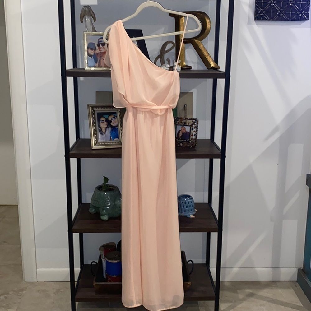 Nouvelle Amsale Fawn Bridesmaids One Shoulder Dress Bea Romatic‌‌‌‌‍‍‍‍‍‍‍‍‍‍‍‍‍